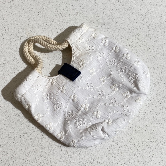 Tommy Hilfiger Lace Bag Small White with Rope handles Brand New Never been used - Picture 7 of 13